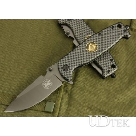 OEM DPX CARBONFIBER DESERT SAND FOLDING KNIFE DA-15 HUNTING KNIFE TOOL KNIFE UDTEK01892